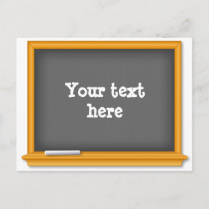 Back to School Mini Chalkboard Postcard