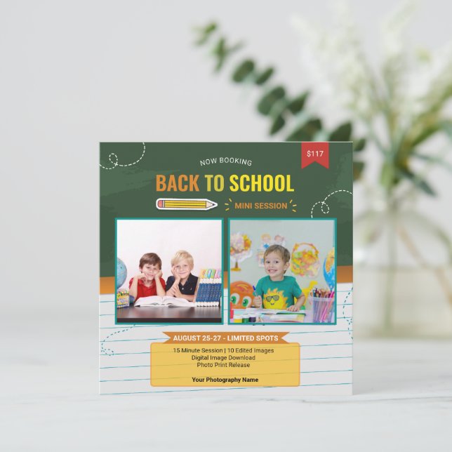 Back to school mini session template (Standing Front)