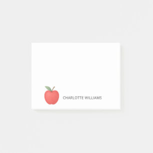 Back to School Minimalist Cute Apple Teacher Post-it Notes