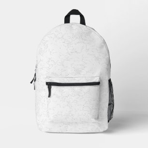Back To School Minimalist Style Printed Backpack