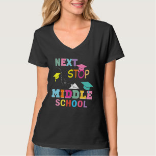 Back To School Next Stop Middle School Teacher Stu T-Shirt