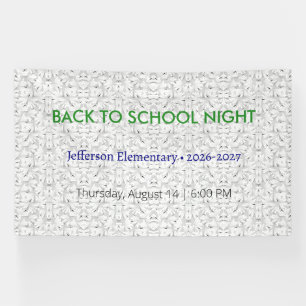 Back to School Night Vinyl Banner – Custom School