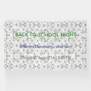 Back to School Night Vinyl Banner – Custom School 
