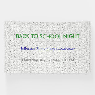 Back to School Night Vinyl Banner – Custom School