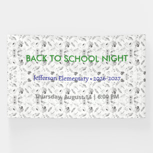 Back to School Night Vinyl Banner – Custom School