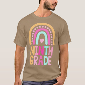 Back To School ninth Grade Rainbow Kids Women Men  T-Shirt