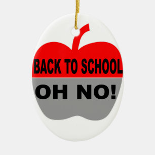 Back To School Oh No Ceramic Tree Decoration
