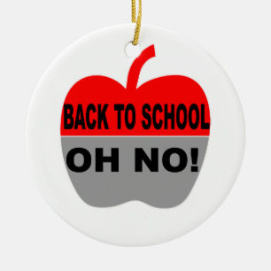 Back To School Oh No Ceramic Tree Decoration