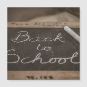 Back to School on an old school slate Magnetic Invitation