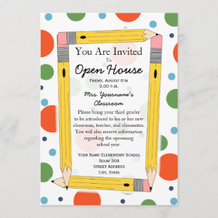 Back To School Open House Invitation