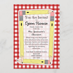 Back To School Open House Invitation