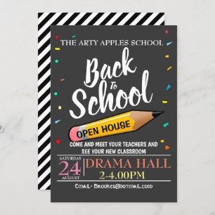 Back to school OPEN HOUSE invite