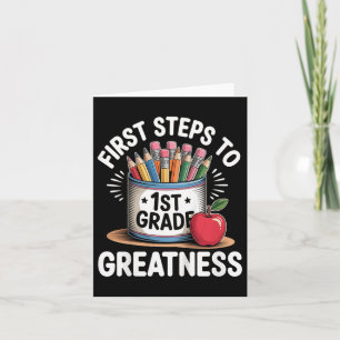 Back To School Outfit For Kids, Girls, Students. 1 Card