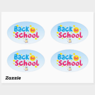 Back to School Oval Sticker