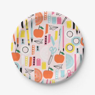 Back to school paper plates