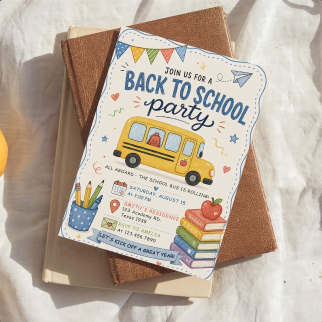 Back to school party invitation (Creator Uploaded)