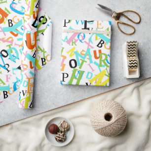 Back to School Pattern Wrapping Paper