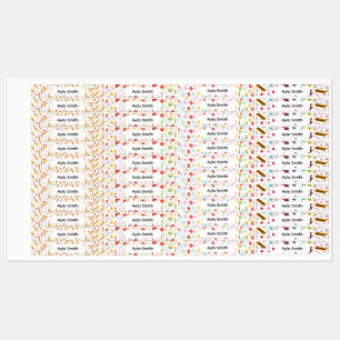 Back to School Patterns Children's Name