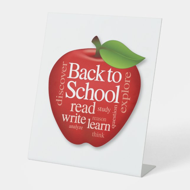 Back to School Pedestal Sign (Front)