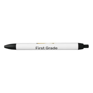 Back to school pencil add name grade class year te black ink pen