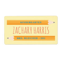 Back to School Pencil Label
