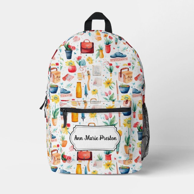 Back To School Personalised Back Pack (Front)