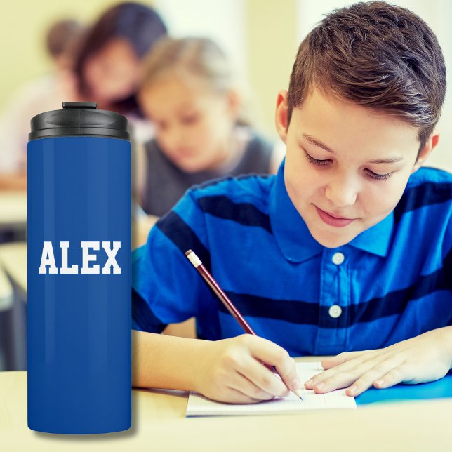 Back to School | Personalised Blue Thermal Tumbler (Creator Uploaded)