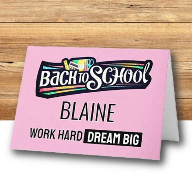 Back to School Personalised Greeting card (Creator Uploaded)