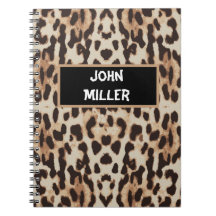Back to school Personalised leopard skin print
