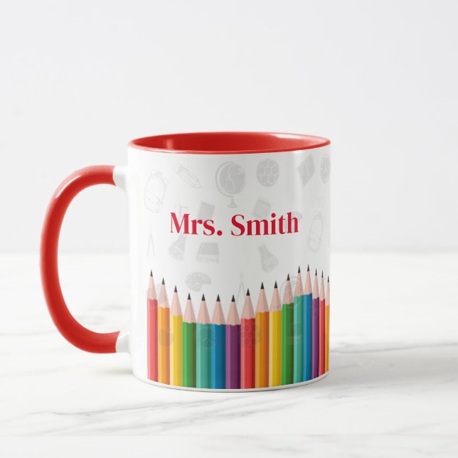 Back to School | Personalised Teacher Coffee  Mug (Left)