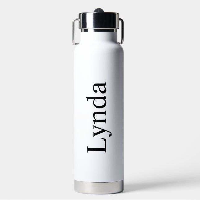 Back to School , Personalised Water Bottle with (Front)