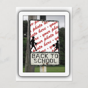 Back to School Photo Frame Postcard