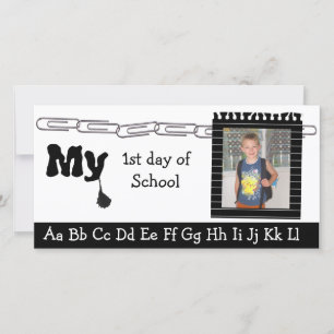 Back to school photocard announcement