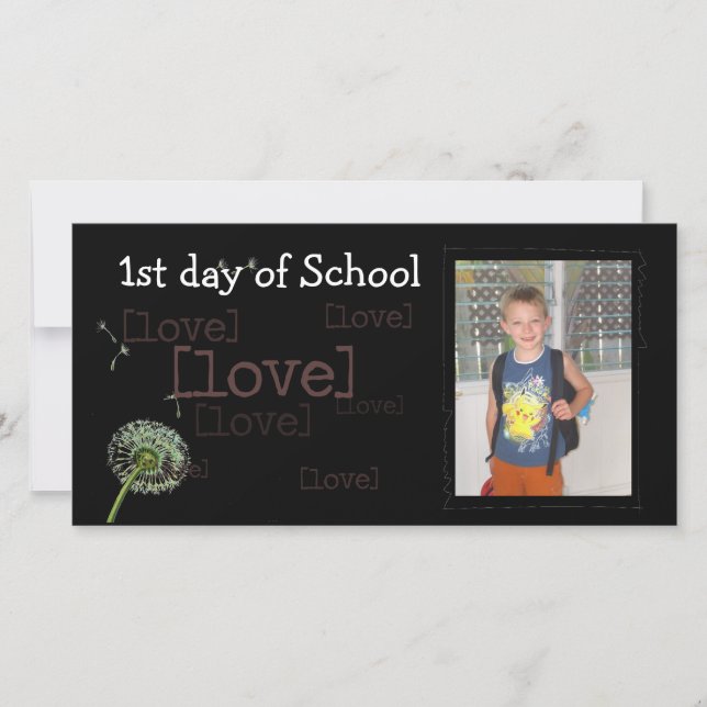 Back to school photocard announcement (Front)