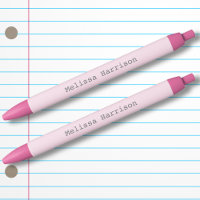 Back to School Pink Colour Coded Girl Typed Font