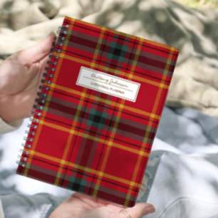 Back to School Plaid with Name and Subject Planner