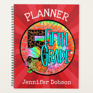 Back to school planner for fifth grade
