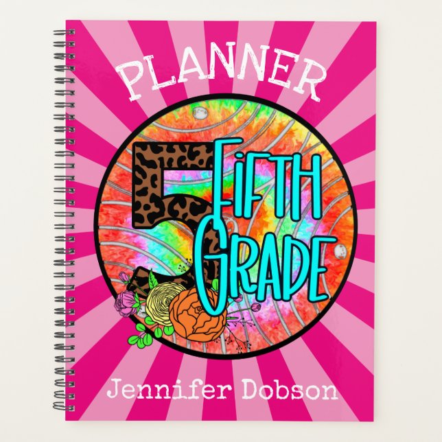 Back to school planner for fifth grade (Front)