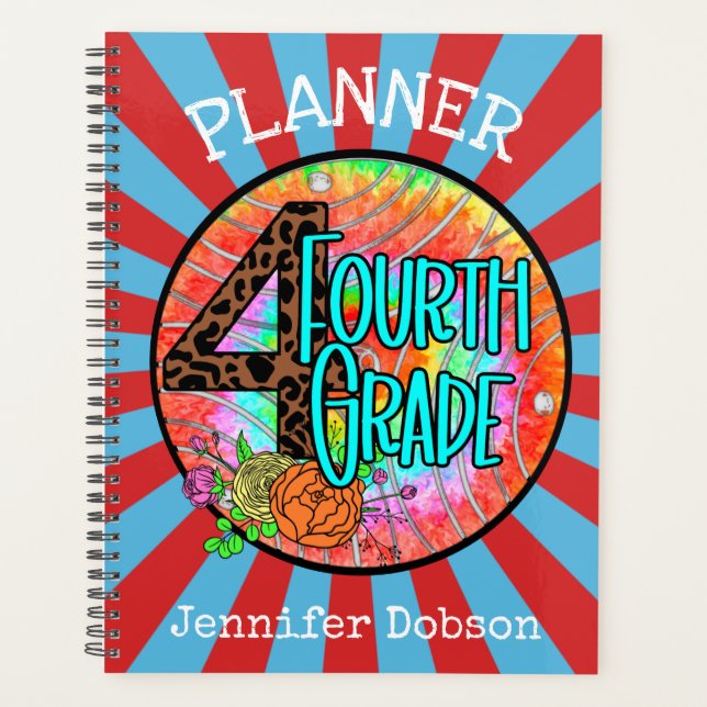 Back to school planner for fourth grade (Front)