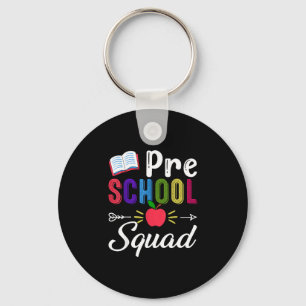 Back to school pre-k teacher student preschool key ring