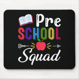 Back to school pre-k teacher student preschool mouse pad