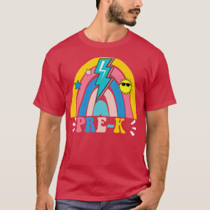 Back To School Prek Rainbow Teacher Student Kids T-Shirt