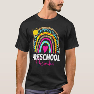Back To School Preschool Rocks First Day Teachers T-Shirt