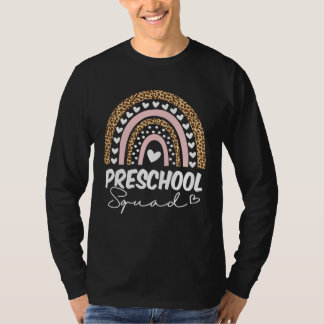 Back To School  Preschool Squad Rainbow Teachers T-Shirt