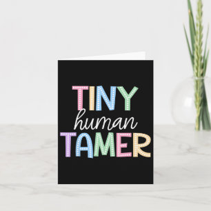 Back To School Preschool Teacher Women Outfits Tin Card