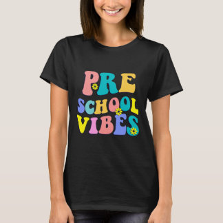Back To School Preschool Vibes Student Teacher Ret T-Shirt