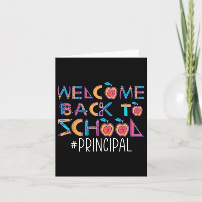 Back To School Principal  Card (Front)