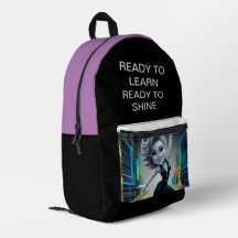 Back To School Print Cut Sew Backpack