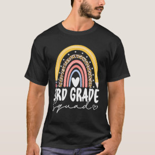 Back To School Rainbow 3rd Third Grade Squad For T T-Shirt