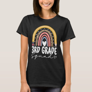 Back To School Rainbow 3rd Third Grade Squad For T T-Shirt
